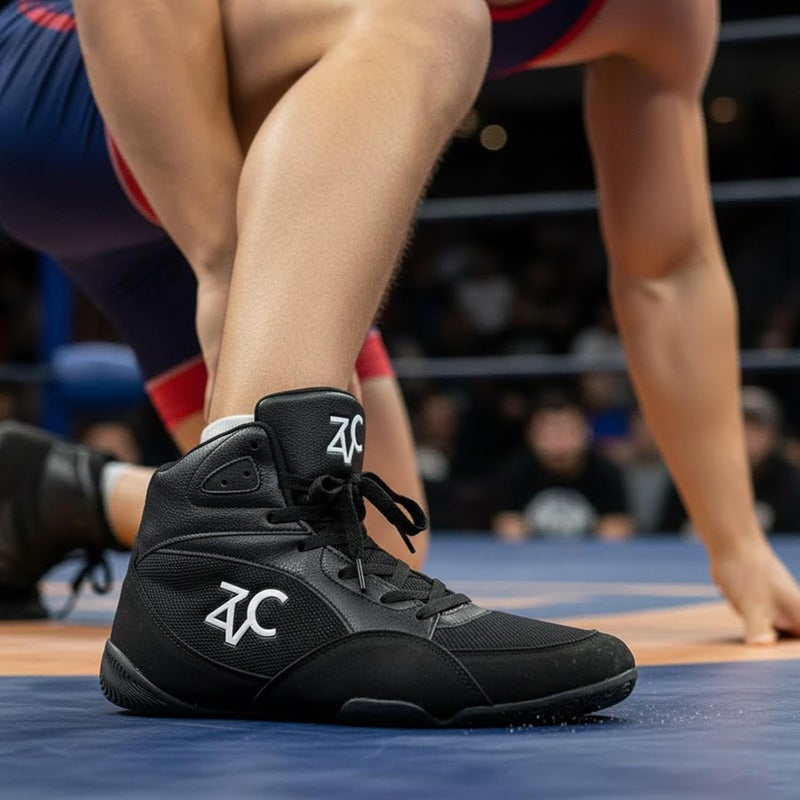 ZVC Wrestling Shoes Men Boxing Shoes for Fighting Shoes Powerlifting Bodybuilding Boots Footwear - Image 2